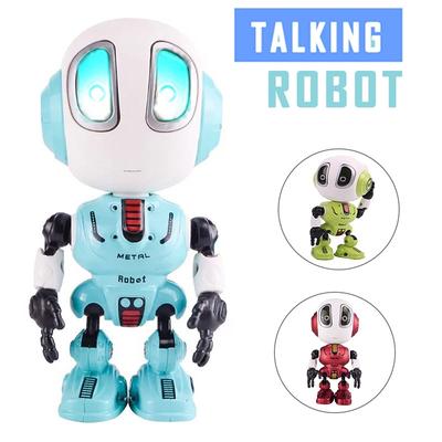 Мини умный говорящий робот игрушка электронная кукла игрушка голова сенсорный датчик светодиодный легкий сплав робот