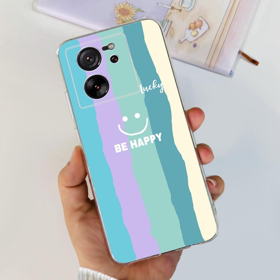 Чехол для Xiaomi 13T Pro Роскошная окрашенная задняя крышка Прозрачный силиконовый чехол для телефона Для Xiaomi Mi 13T Pro 13TPro Мягкие чехлы Сумки 6.67''