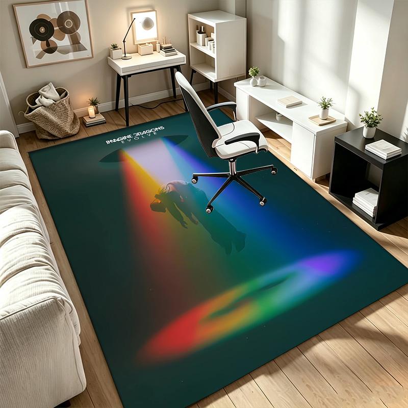imagine dragons A rug suitable for office chair areas living rooms and computer desks perfect for home offices and an ideal holiday gift