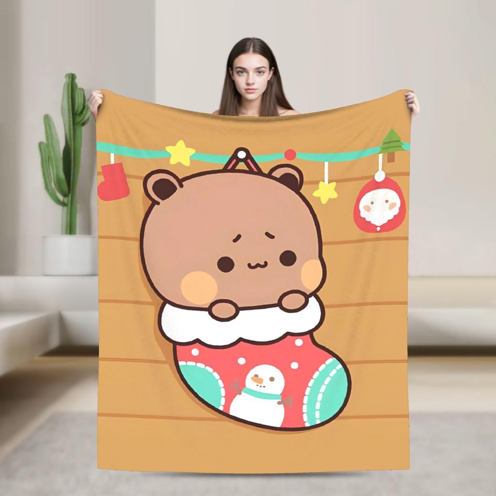 Bubu Dudu Christmas Blanket Quality Warm Bedding Throws Autumn Boy Girl Living Room Fashion Bedspread
