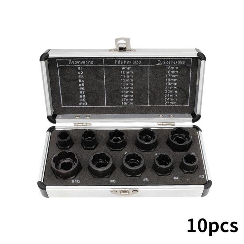 Поврежденный Экстрактор Гаек Болт Винт Шина Проскальзывание Зуб Винт Шестигранный Разборочный Рукав Набор Инструментов для Удлинения