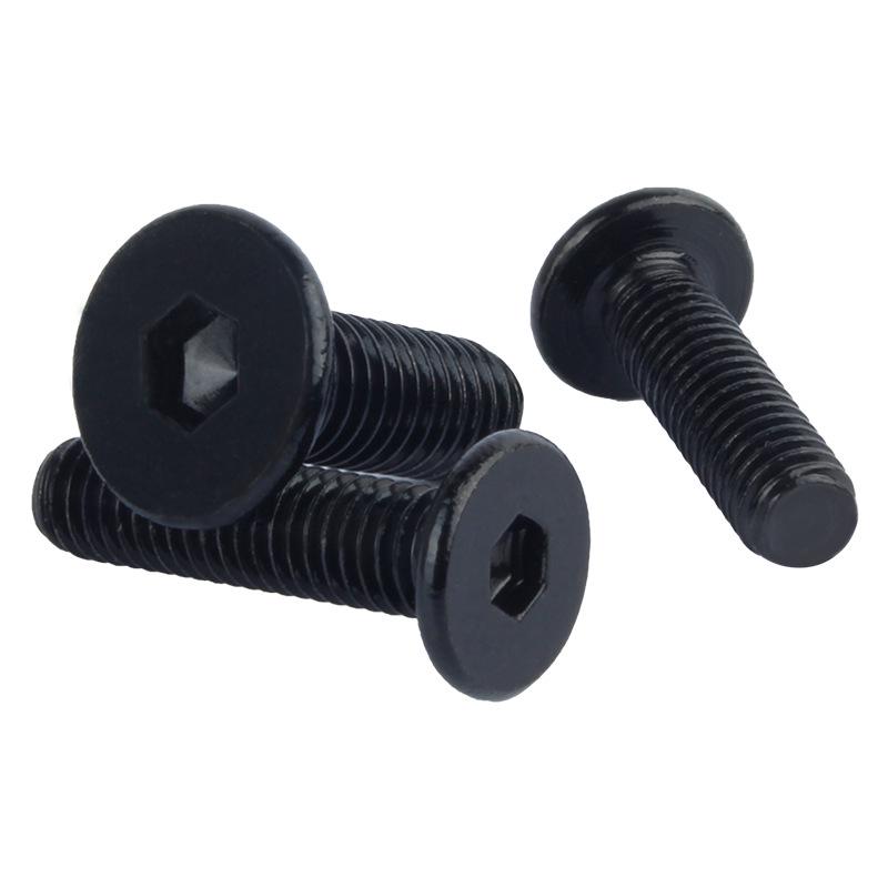Шестигранные винты с плоской головкой из нержавеющей стали 304 с черным цинковым покрытием M2-M8