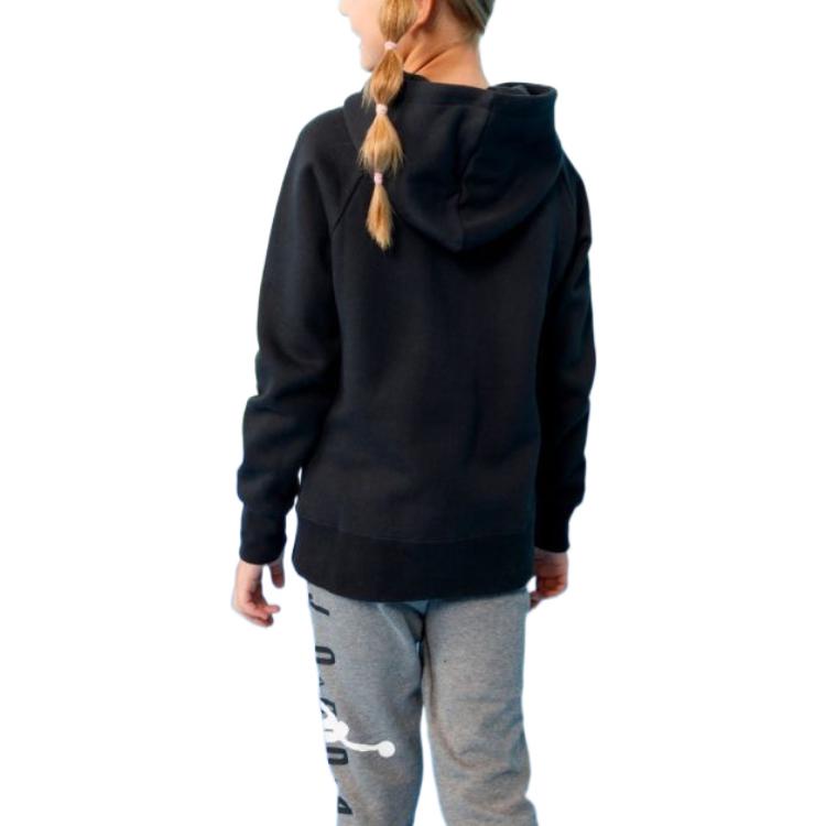 Jordan X PSG Collaboration Kids однотонная толстовка с капюшоном с логотипом и буквами, детские толстовки черного цвета 956618-023