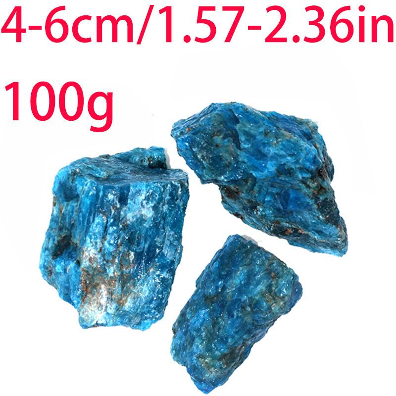 Collection Natural Apatite Blue Gemstone Mineral Specimens Rock Gift Decorate