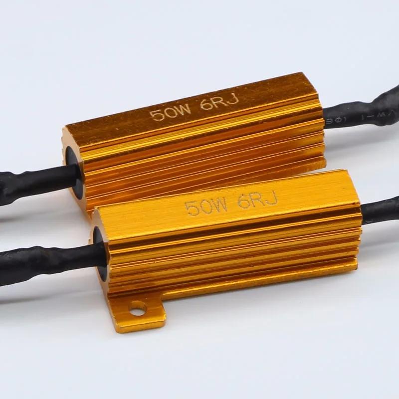 2 шт. H4 HB2 9003/H7/H8/H9/H11/9005 HB3/9006 HB4 Светодиодный Декодер Canbus Без Проводки Отменатор Декодер Для Светодиодной Фары Противотуманной Фары 50 Вт