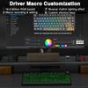 Беспроводная игровая механическая клавиатура AULA F75 с RGB-подсветкой, 75% раскладка, три режима подключения, боковая гравировка контура, PBT-колпачки
