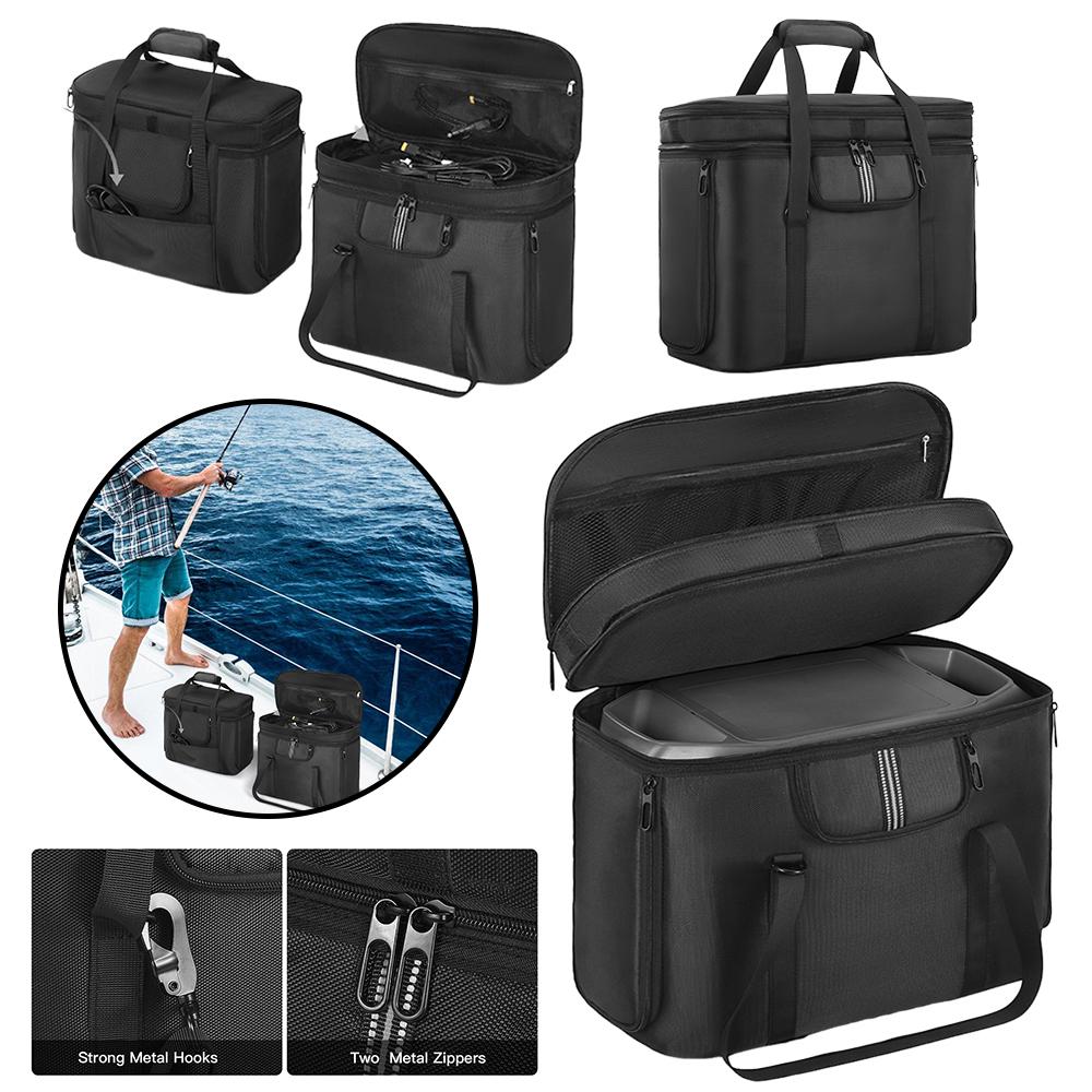 Сумка для переноски Дорожная сумка для хранения Водонепроницаемый защитный чехол Пылезащитный Ударопрочный для Ecoflow Delta 3 Plus/Солнечного генератора Delta 2