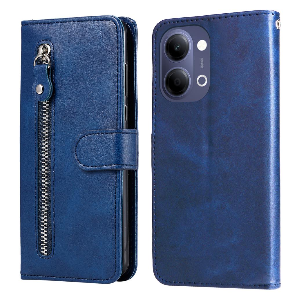 Wallet Case for vivo - Leather/PU, Blue