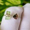 Natural Green Pencil Watermelon Tourmaline 925 Sterling Silver Ring 7 US, A 73