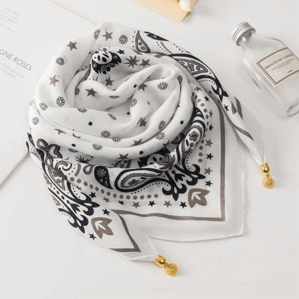 65x65cm Square Scarf Soft Cotton Waist Scarf Neck Protection Women Neckerchief  Women Fashion