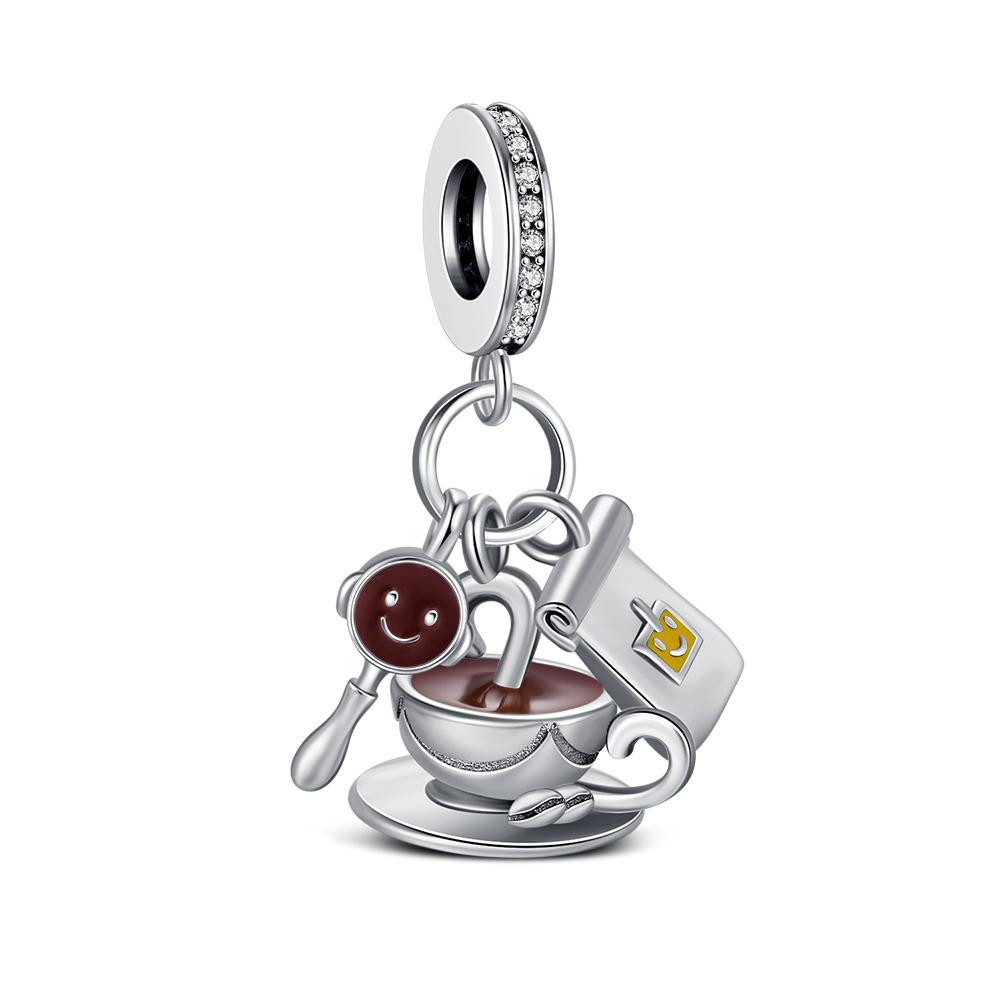 925 Silver Robot Charms Pendant sea turtle Moon Bead Fit Bracelet For Women DIY Fashion Jewelry Elegant Gift