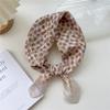 Cotton And Linen Small Square Scarf Silk Scarf Women'S Spring And Autumn New Style Artistic And Versatile Fashionable Temperament Headband Scarf