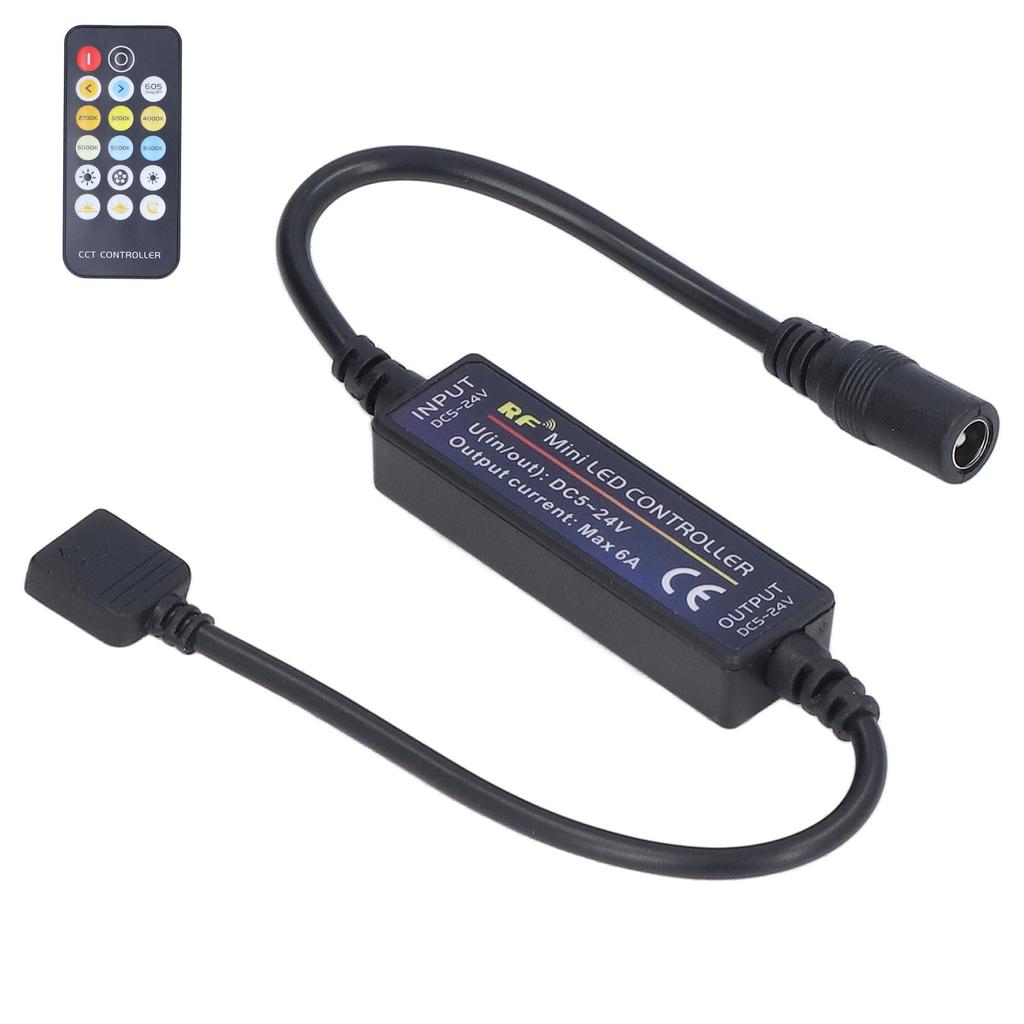 Мини RF Dimmer Controll LED Color Temperature Controller 17 Keys Strip Light Controller