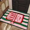 Creative Sardine Canned Print Mat, Non-Slip & Dirt-Proof, Washable Carpet, Home Decor, For Living Room & Entrance Hall.