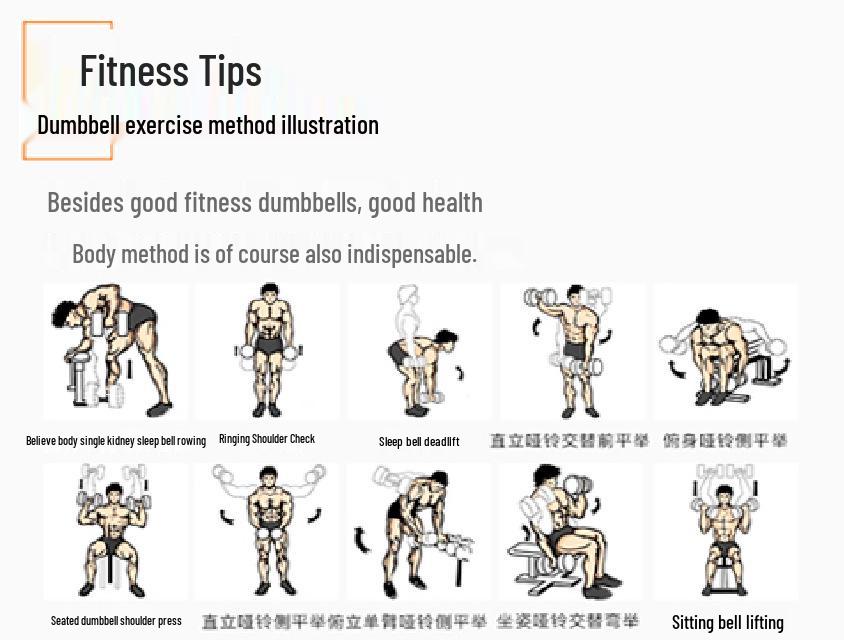 Adjustable Men’s Home Dumbbell & Barbell Set (10kg/20kg/30kg)