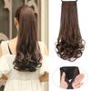 Синтетические элегантные вьющиеся волосы с заколкой в виде хвоста для наращивания волос, длинные вьющиеся волосы для женщин, легкий и универсальный аксессуар