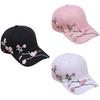 Embroidery Flower Baseball Hat for Girl Adjust Sports Hat Elegant Sun Hat Visor Hat Women Vacation Headwear