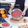 Автоматическая мясорубка из нержавеющей стали объемом 5 л и многофункциональный миксер для продуктов
