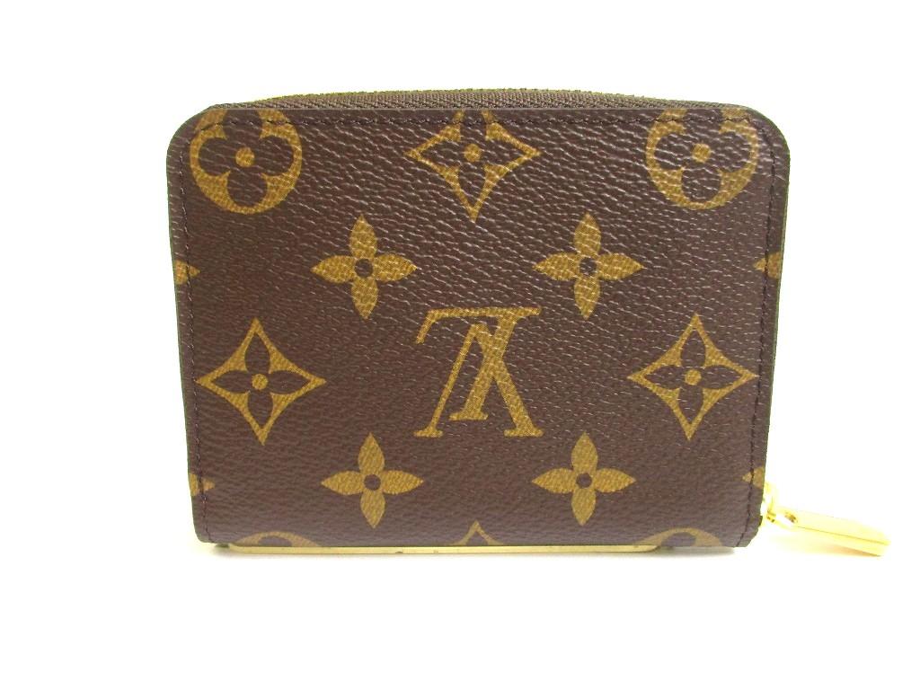 Оригинальный кошелек для монет LOUIS VUITTON Monogram из коричневой кожи #a932  Восстановленный