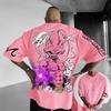 Горячая Распродажа Мода Новый Аниме Dragon Ball Демон Человек Буу Мужская Футболка Мальчики Y2K Харадзюку Чистый Хлопок Короткий Рукав Большой Размер