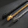 Мужское ожерелье из нержавеющей стали в стиле хип-хоп и рок, аксессуар в виде дракона, украшение в виде животного, ювелирные изделия