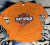 Футболка с длинным рукавом для байкера с логотипом Harley Davidson