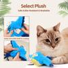 USB Rechargeable Simulated Chirping Bird Toy Touch-Activated Cat Bird Chase Toy  for Bored Cat