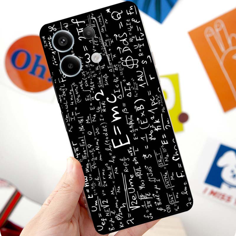 E=mc2 Mathematical Physical formula Funda For Xiaomi Redmi Note 13 10 11 12 14 15 Pro Plus Case For Redmi 15 12C 13C 14C 10C 15C