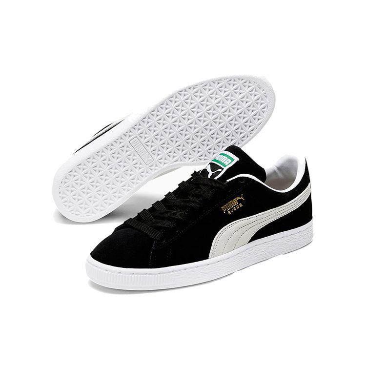 Puma Замшевые Классические XXI Lifestyle Кроссовки Черно-белые Женские 381410-01