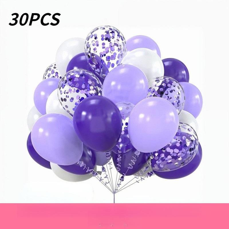 10 inch 30Pcs glitter paper scraps balloon set decoration balloons Christmas Halloween birthday holiday