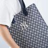 MLB Полиэстеровая сумка-тоут из коллекции Monogram, Сумка для покупок, Комбинированная сумка, Сумка, Сумка через плечо, Унисекс, Синий, Повседневная, 3AORL031N-50NYS