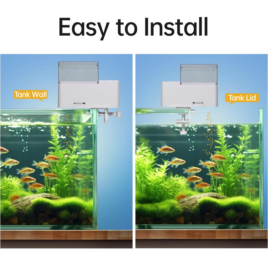 Automatic Fish Feeder 500ml   Auto Fish Food Dispenser Timer Feeder Manual   Outlet for Fish   Food Aquarium Power By Battery