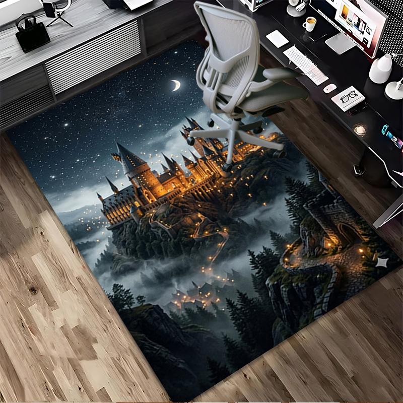 Castle Mist Living Room Nonslip Area Rug Soft Carpet For Bedroom Game Playroom Sofa Office Home Decor Doormat Christmas Gift C922366