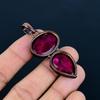 Ruby Pendant Gemstone Jewelry, Copper Electroformed Handmade Pendant, Latest Design Jewelry