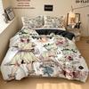 Dr Stone Pattern Bedding Quilt Set Quilt Cover Pillowcase Home Birthday Gift(1 * duvet cover + 2 * pillowcase, without core)