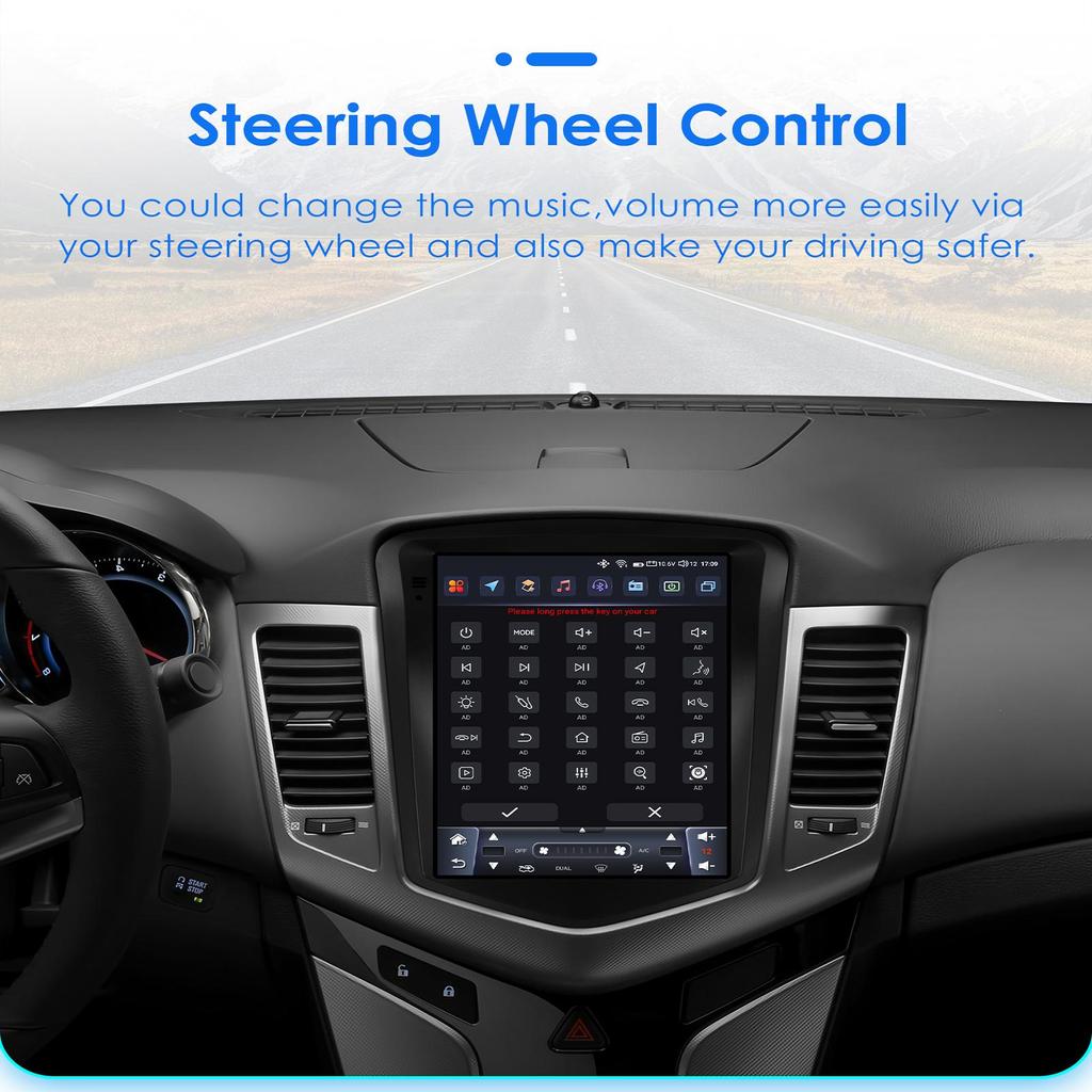 OSSURET Carplay 4G-LTE 7862 DSP 9.7'' 2 Din Android автомобильное радио для Chevrolet Cruze J300 2008 2009 2010 2011 2012 интеллектуальное мультимедиа видео GPS RDS