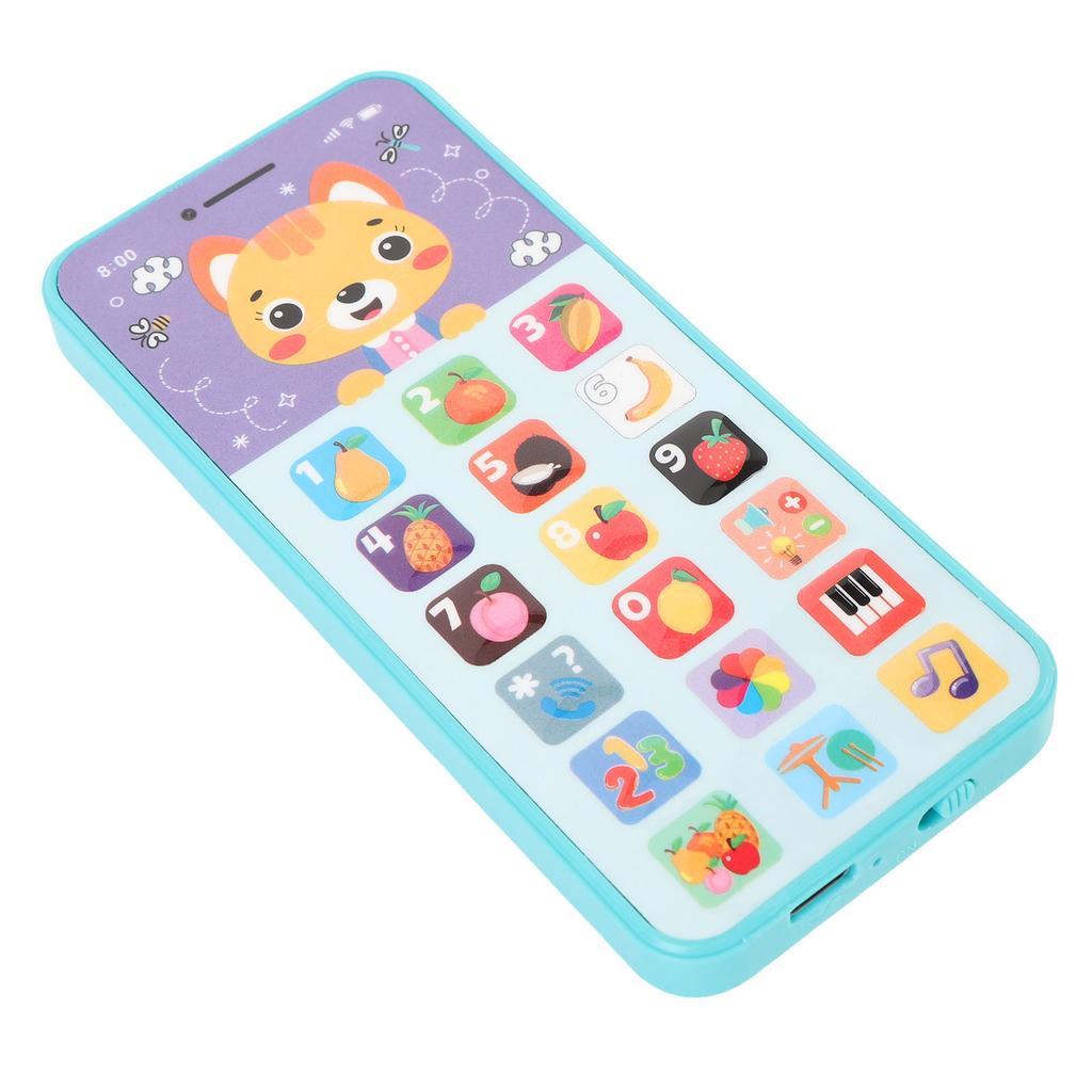 Детский игрушечный мобильный телефон Изучение английского языка Перезаряжаемый Имитированный Смартфон Игрушка для Развития Зеленый