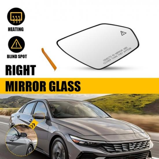 Mirror Glass For Hyundai Elantra -25 Driver Passenger Side Heated Blind Spot