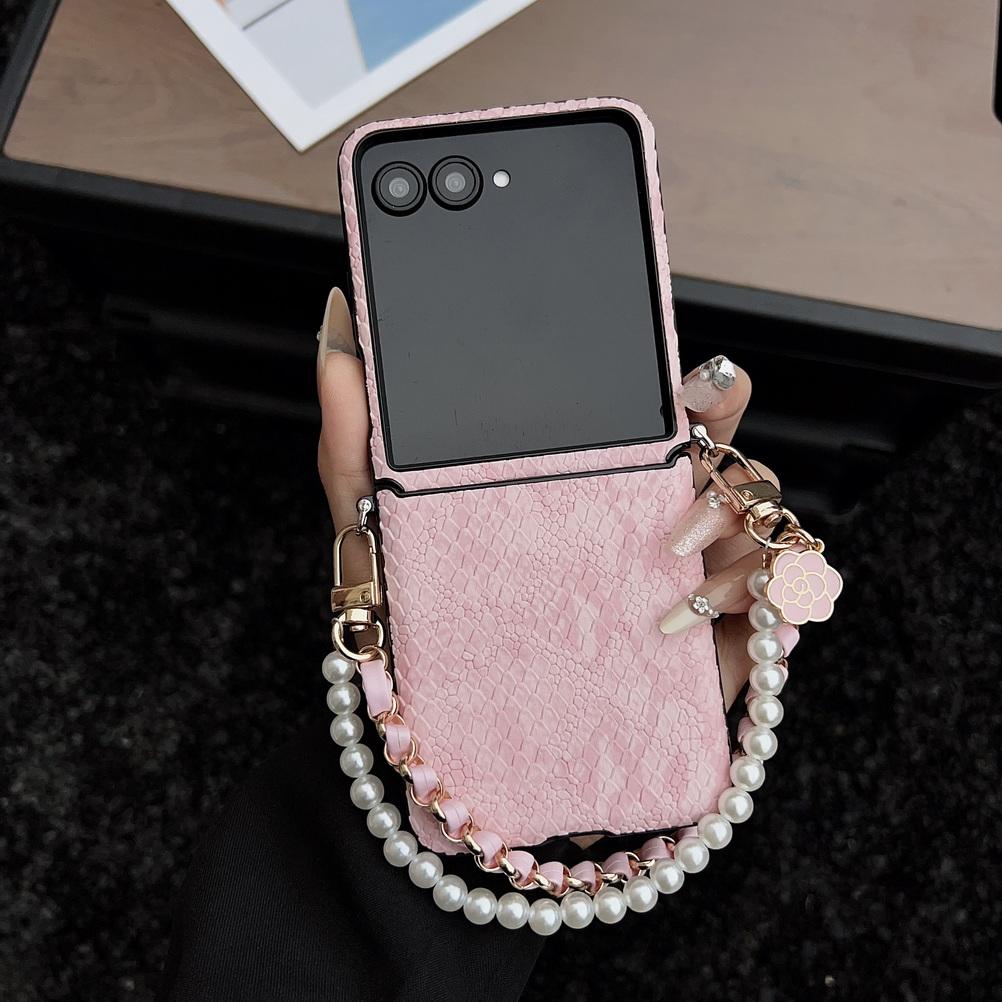Однотонный чехол для телефона с рисунком под кожу, боковой крышкой, для Motorola Razr60 Ultra Razr 60 50 Ultra Moto Razr, Защитная крышка