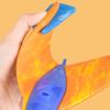 Foam Airplane Toy with Colorful Lights Whistling Spinner Manual Launching Glider Plane for Kids Outdoor Play
