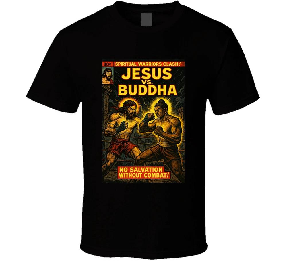 Jesus Vs Buddha Clash Comic T Shirt