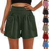 Women's Fashion Summer Pocket Hight Waist Detail Shorts Casual Pants