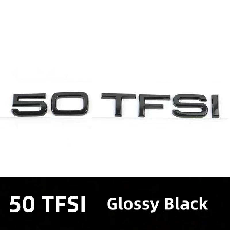 2026 Car Rear Trunk Emblem Sticker For AQ4 A3 A4 A5 A6 A7 A8 Q3 Q5 Q7 Original Size Quarrto Sline Emblem ABS Black Refit Accessories