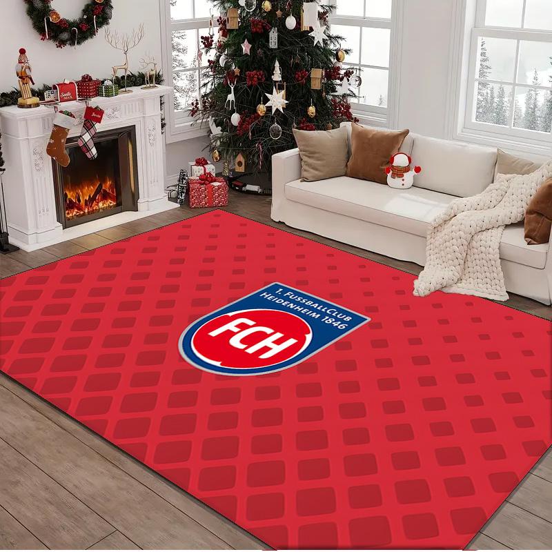 1PC rug Heidenheim Crest Carpet, Chair Rug,Area Rug for Office Bedroom living rooms bedroom, Doormat decor Christmas fan gifts