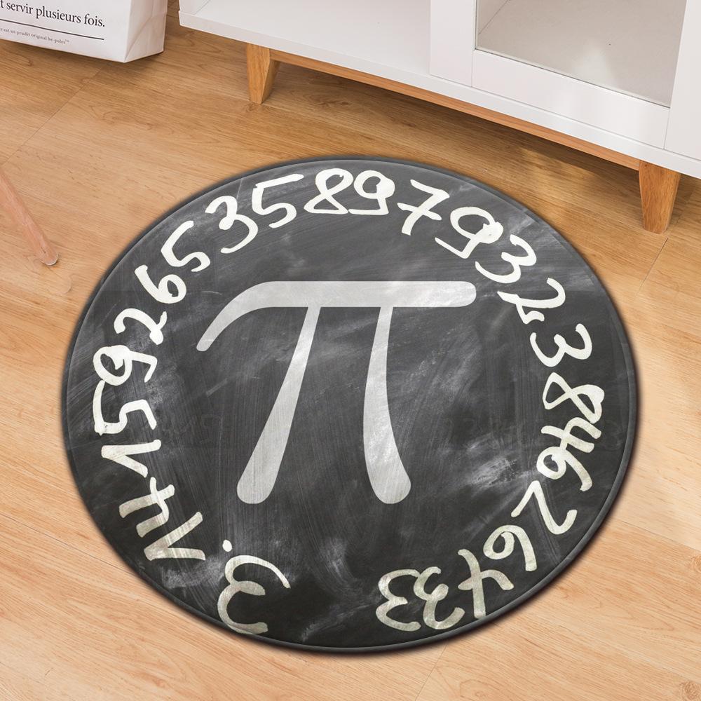 Коврик для гостиной, коврик для компьютерного стула, круглый противоскользящий современный креативный ковер с принтом пчелиных часов, детский ковер для спальни