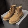 Autumn New Men Shoes Genuine Leather Boots Lace-up High Top Casual Shoes Street Cool Ankle Boots