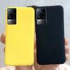 Чехол для Vivo V21 V21e 2021 Жидкий силикон Мягкий ТПУ Чехол Тонкая Задняя крышка телефона Для Vivo V21 5G V2050 VivoV21e V2061 Funda 6.44"