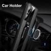 Luxury Plexiglass Leather Phone Case for XIAOMI MI 12x 11 10 11T 9 10t 8 PRO Car Holder Ring Shockproof Protect Silicone Back Cover for MI 12 Ultra