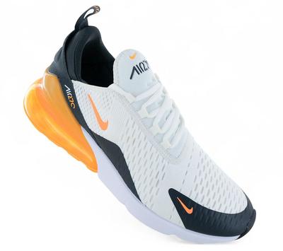 Air Max 270 - Мужские кроссовки обувь Бело-оранжевый AH8050-114 ОРИГИНАЛ