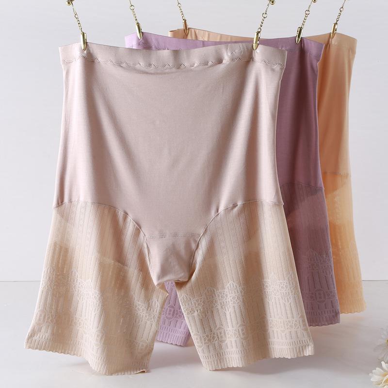 Fat Versized Briefs Anti Glare Safety Lingerie with Knickers High Waist Panties Women